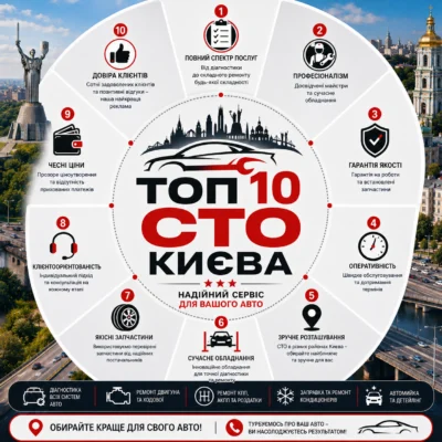 ТОП 10 СТО Києва: рейтинг, відгуки та як обрати