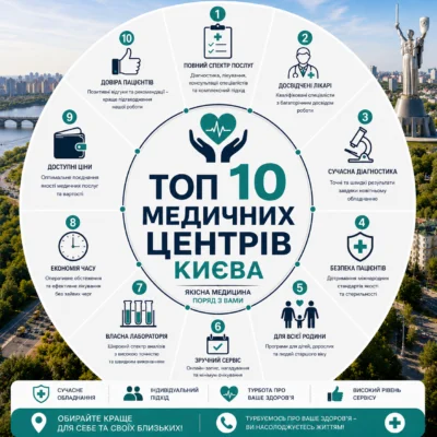 ТОП 10 медичних центрів Києва: рейтинг, відгуки та як обрати