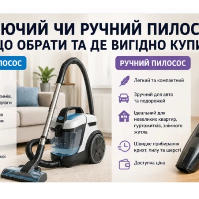 Порівнюємо миючі та ручні пилососи, їхні переваги та недоліки